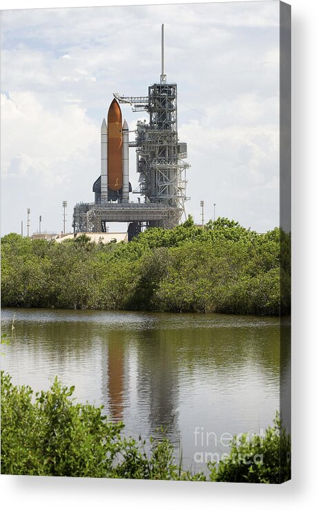 Florida Acrylic Print featuring the photograph Space Shuttle Endeavour Sits Ready by Stocktrek Images