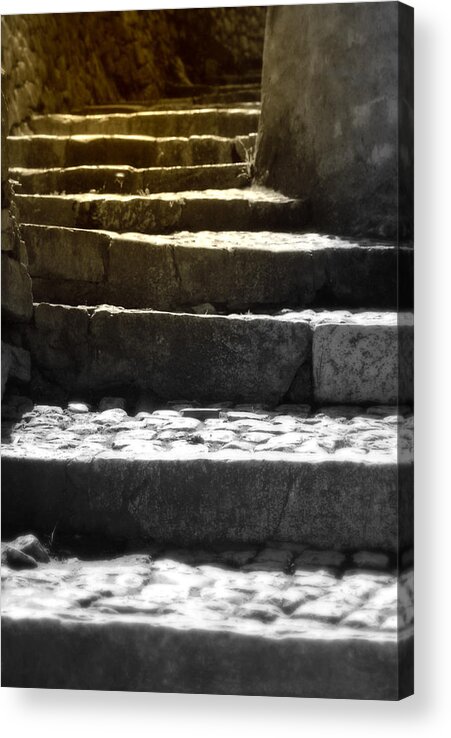 Ancient Acrylic Print featuring the photograph Stone steps by Emanuel Tanjala