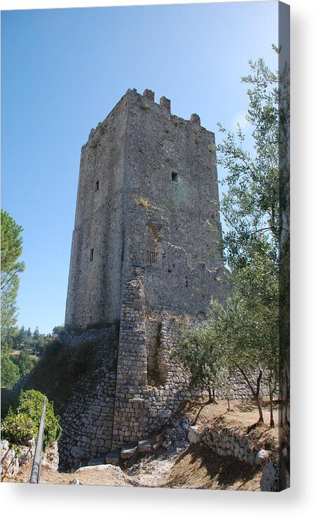 Tower Acrylic Print featuring the photograph The Medieval Tower #1 by Dany Lison