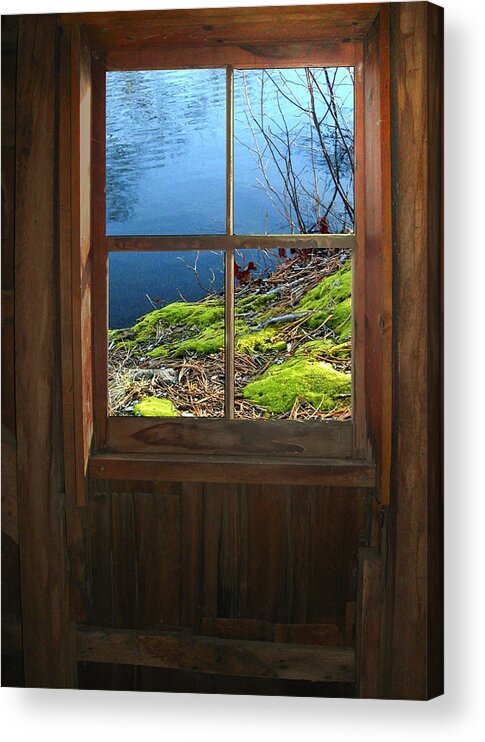 Window Acrylic Print featuring the photograph Through My Window by Cathy Kovarik