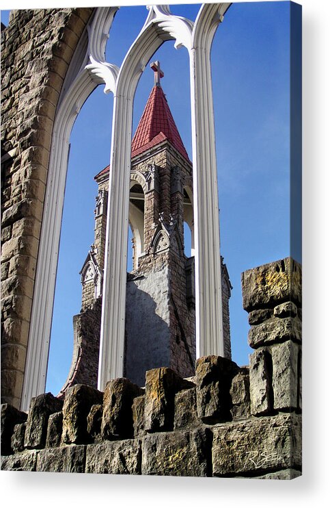 Tower Acrylic Print featuring the photograph Tower Through the Window by Rod Seel
