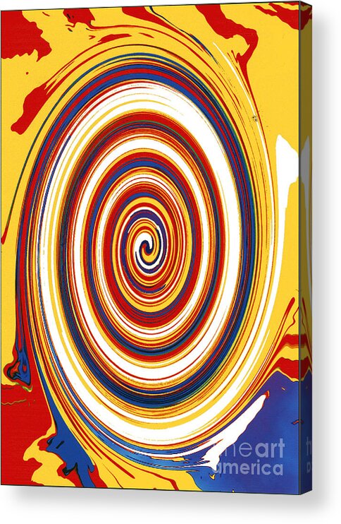 Abstract Acrylic Print featuring the digital art Twirl 1 by Bill Thomson