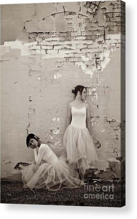Dancers Acrylic Print featuring the photograph Waiting Together by Sherry Davis