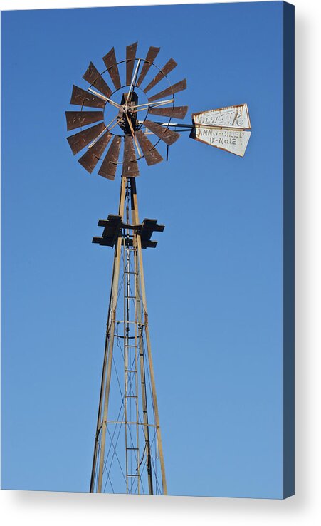 Park Acrylic Print featuring the photograph Windmill at For-Mar 3489 by Michael Peychich