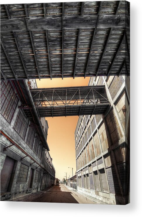 Woolstores Acrylic Print featuring the photograph Woolstores by Wayne Sherriff