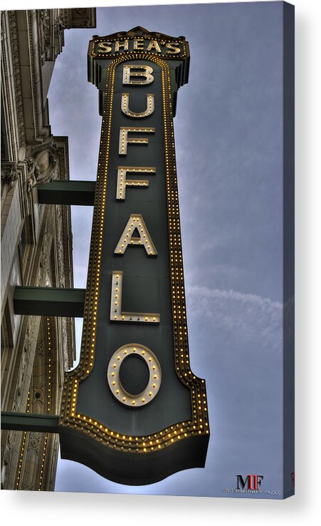 Buffalo Acrylic Print featuring the photograph 01 Sheas Buffalo by Michael Frank Jr