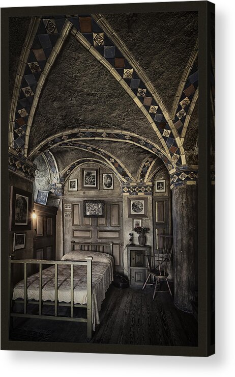 Fonthill Castle Acrylic Print featuring the photograph Fonthill Castle Bedroom #1 by Robert Fawcett
