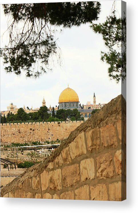 Jerusalem Acrylic Print featuring the photograph Jerusalem Walls #1 by Munir Alawi