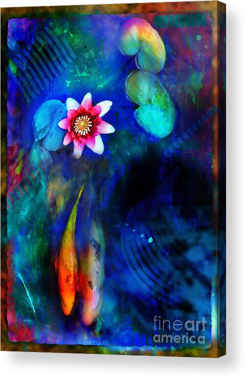 Koi Ponds Acrylic Print featuring the photograph Lovers #1 by Gina Signore