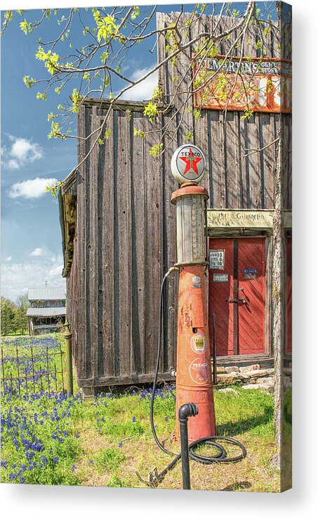 Texas Wildflowers Acrylic Print featuring the photograph Old General Store #1 by Victor Culpepper