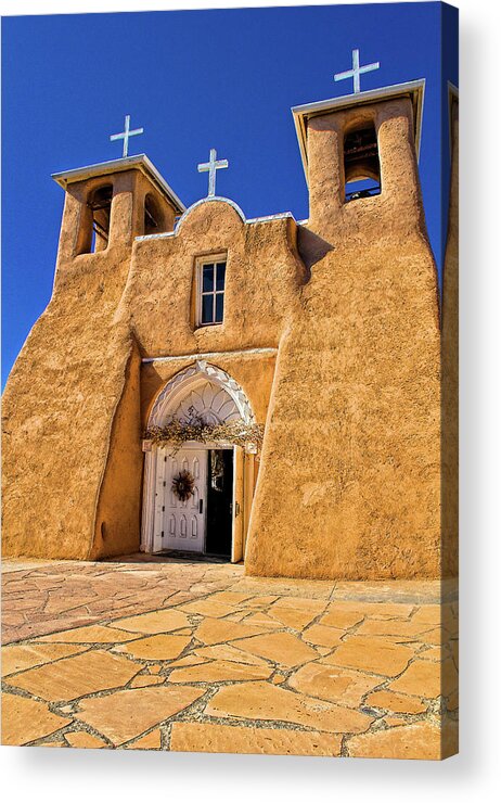  Ranchos De Taos Acrylic Print featuring the photograph Ranchos de Taos church #1 by Charles Muhle