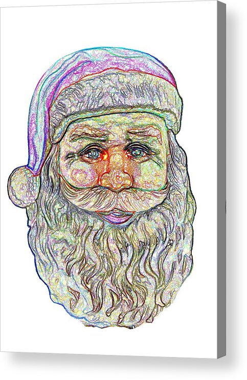 Santa Acrylic Print featuring the photograph Santa #1 by Ludwig Keck