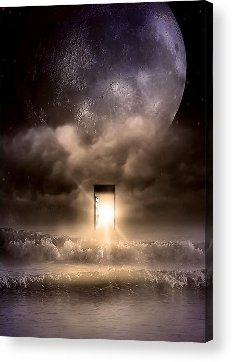Blue Moon Acrylic Print featuring the photograph The Door #1 by Svetlana Sewell