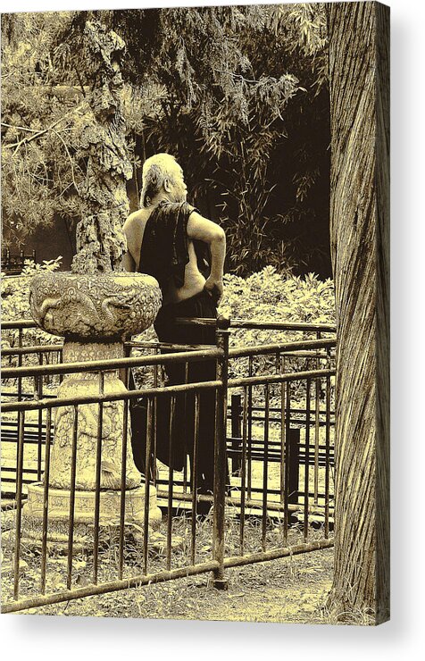 Beijing Acrylic Print featuring the photograph The thinker #1 by Patrick Kain
