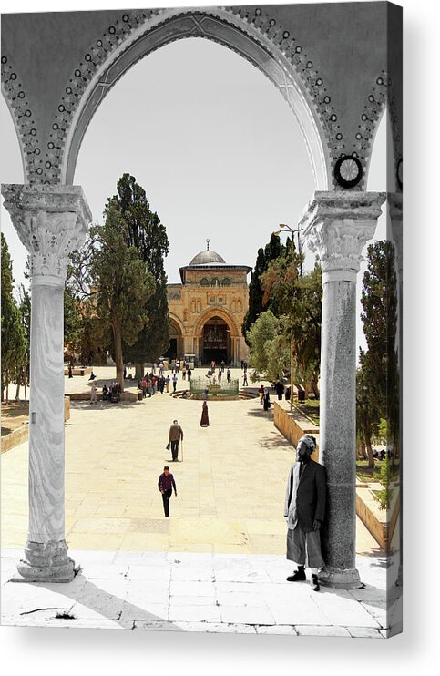 Aqsa Acrylic Print featuring the photograph The Al Aqsa Mosque by Munir Alawi