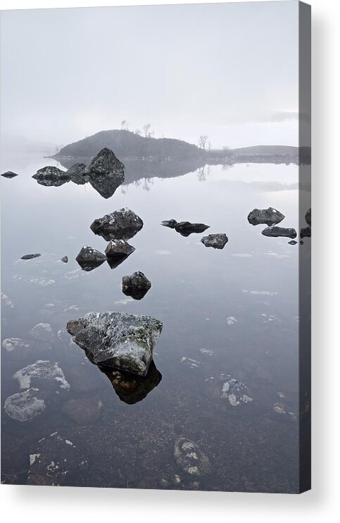 Dawn Acrylic Print featuring the photograph Lochan na h-Achlaise #14 by Stephen Taylor