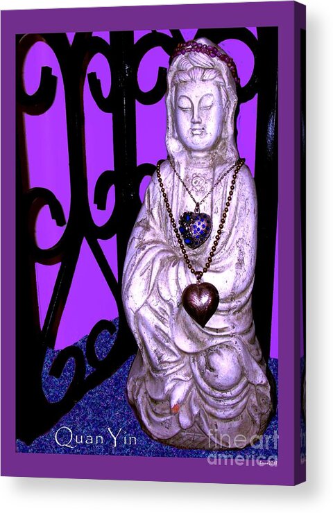 Quan Yin Acrylic Print featuring the photograph Quan Yin #2 by Mars Besso