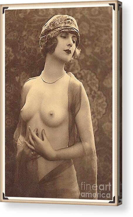 Digital Ode to Vintage Nude by MB Acrylic Print by Esoterica Art Agency -  Fine Art America