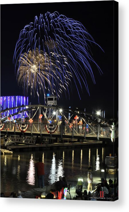 4th Of July Acrylic Print featuring the photograph 4th Of July 2017 Canalside Buffalo NY 24 by Michael Frank Jr