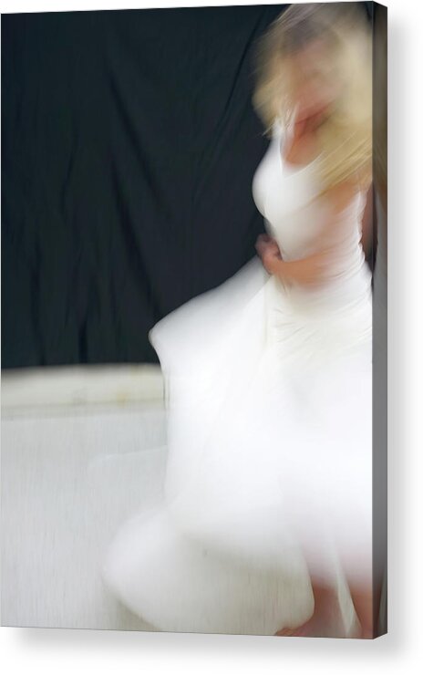 Dance Acrylic Print featuring the photograph A Dance in White #1212 by Raymond Magnani