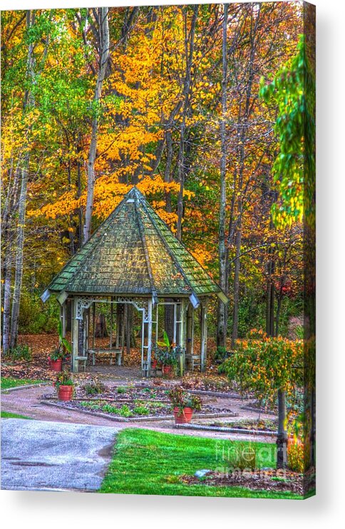 Fall Acrylic Print featuring the photograph A Quiet Place-fall time by Robert Pearson