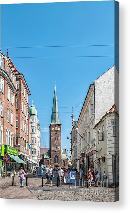 Aarhus Acrylic Print featuring the photograph Aarhus Street Scene by Antony McAulay