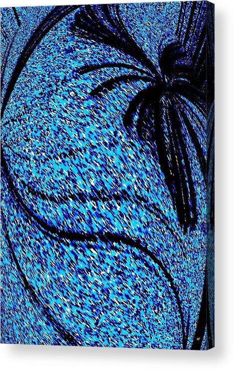 #abstractpalmtree Acrylic Print featuring the digital art Abstract Palm by Will Borden