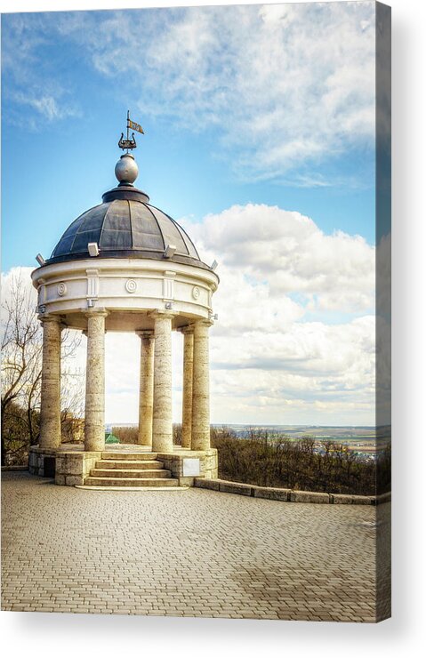 Mashuk Acrylic Print featuring the photograph Aeolus Harp Gazebo in Pyatigorsk by Alexey Stiop