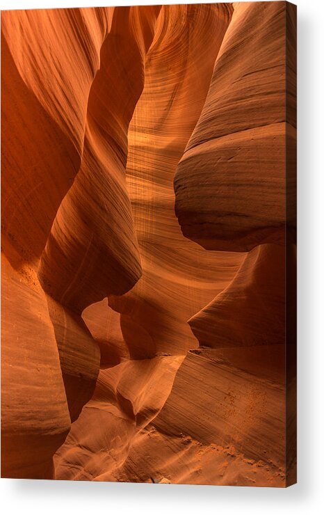 Canyon Acrylic Print featuring the photograph Antelope Canyon by Jerry Cahill