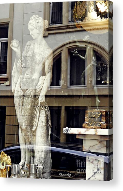 Statue Acrylic Print featuring the photograph Antiquities in Wiesbaden by Sarah Loft
