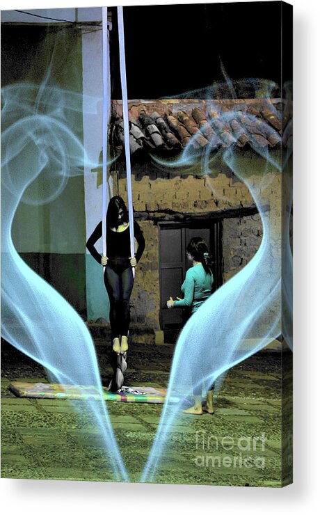 Acrobat Acrylic Print featuring the photograph Ascension Of The Acrobat by Al Bourassa