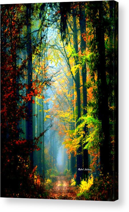 Rafael Salazar Acrylic Print featuring the photograph Autumn Trails in Georgia by Rafael Salazar