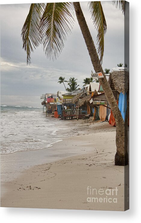 Beach Acrylic Print featuring the photograph Beach Shops by Diana Nault