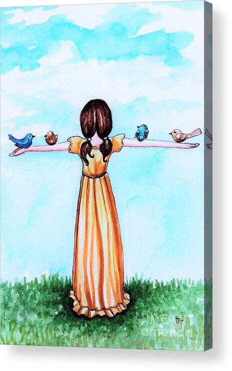 Believe Acrylic Print featuring the painting Believe by Elizabeth Robinette Tyndall