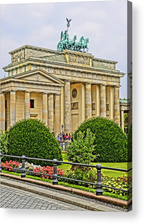 Europe Acrylic Print featuring the photograph Brandenburg Gate by Dennis Cox