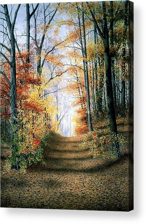 Woodland Acrylic Print featuring the painting Bruce Trail by Conrad Mieschke