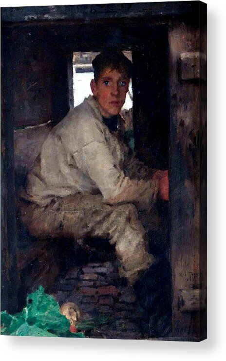 Cabin Boy Acrylic Print featuring the painting Cabin Boy by Henry Scott Tuke
