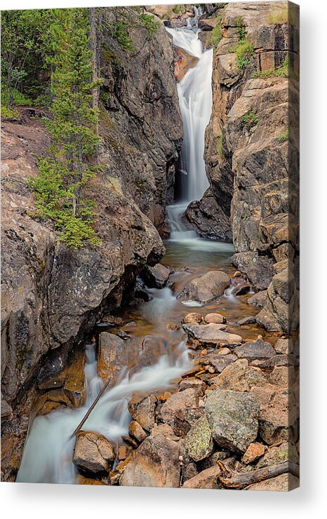 Loree Johnson Photography Acrylic Print featuring the photograph Chasm Falls Vertical by Loree Johnson