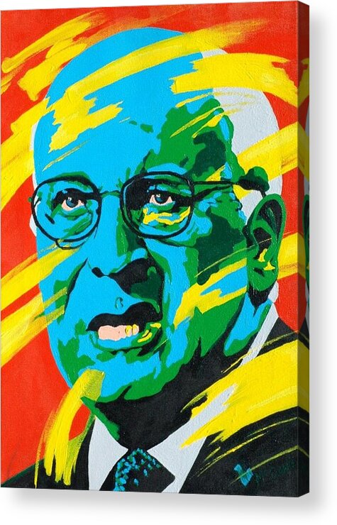 Painting Acrylic Print featuring the painting Cheney by Dennis McCann