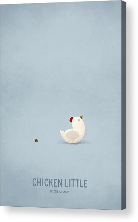 Stories Acrylic Print featuring the digital art Chicken Little by Christian Jackson
