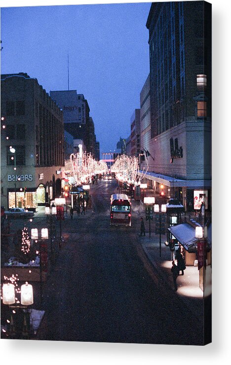 Book Work Acrylic Print featuring the photograph Christmas on the Mall by Mike Evangelist