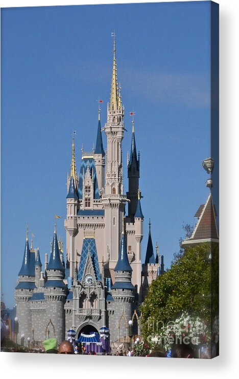 Wdw Acrylic Print featuring the photograph Cinderella's Castle by Carol Bradley