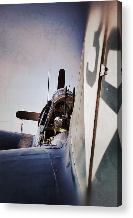 Planes Acrylic Print featuring the photograph Clear for take off by Pair of Spades