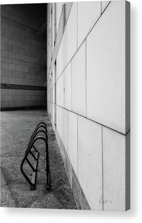 Corridor Acrylic Print featuring the photograph Corridor in black and white by Bruce Carpenter