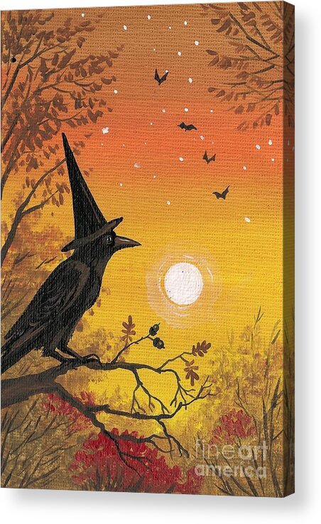 Print Acrylic Print featuring the painting Crowitch by Margaryta Yermolayeva