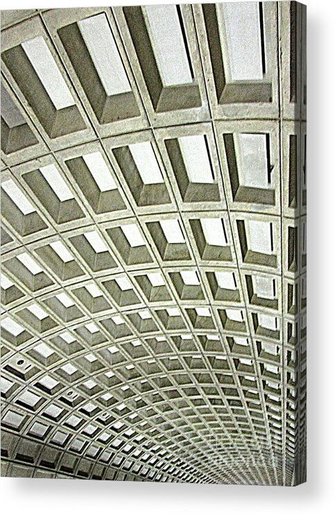 Dc Metro Acrylic Print featuring the photograph D C Metro 2 by Randall Weidner