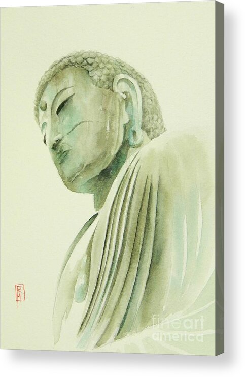 Japan Acrylic Print featuring the painting Daibutsu by Robert Hooper