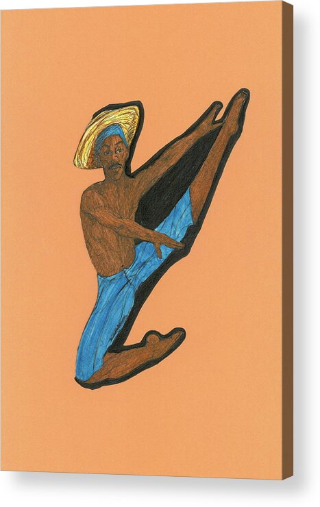 Dancer Acrylic Print featuring the painting Dancer by Michelle Gilmore