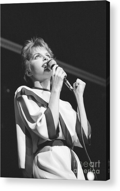 Photo Acrylic Print featuring the photograph DIANE TELL With her song by Philippe Taka