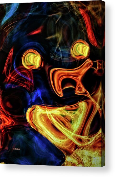 Abstract Acrylic Print featuring the photograph Disturbing by John M Bailey